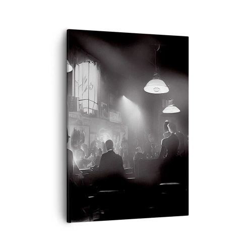 Lærredstryk - Billede på lærred - I en jazzet stemning - 50x70 cm