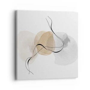 Lærredstryk - Billede på lærred - Perler i luften - 30x30 cm