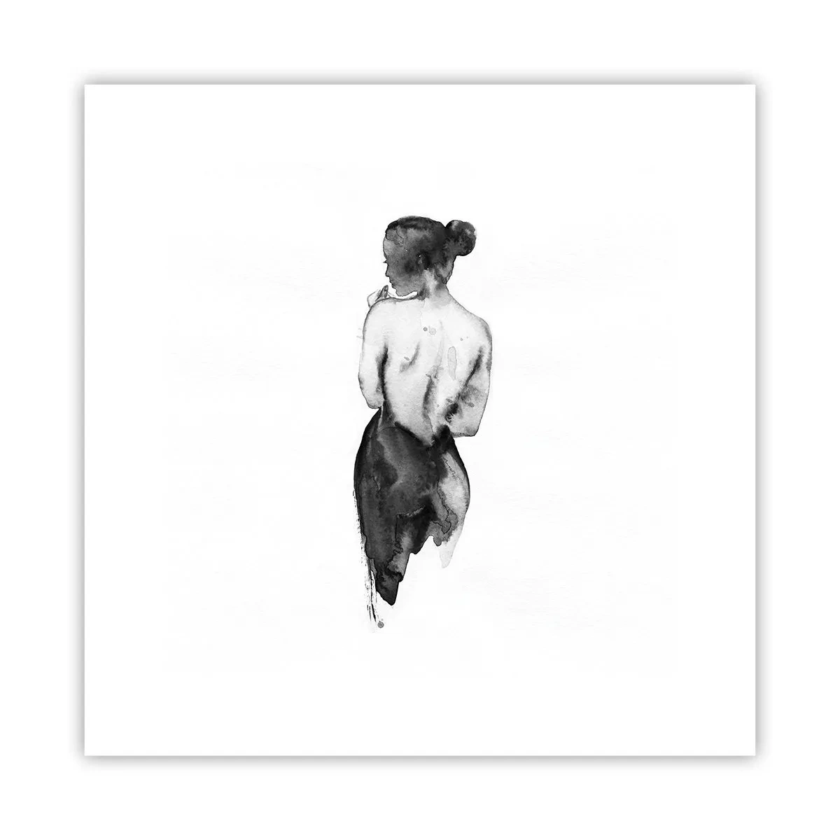 Plakat - Med hende forsvinder verden - 30x30 cm