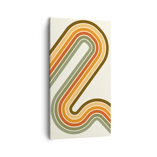 Lærredstryk - Billede på lærred - Zigzag til destinationen - 45x80 cm