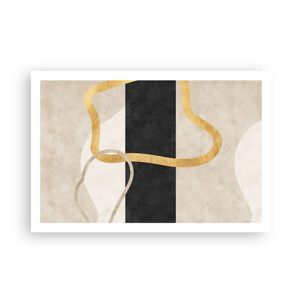 Plakat - Sløjfeformede former - 91x61 cm