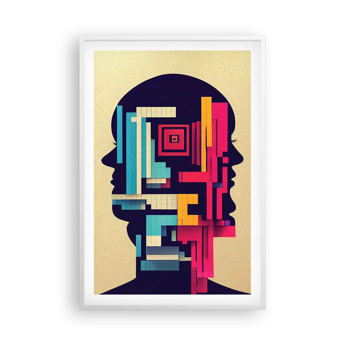 Plakat i hvid ramme - Nye slips - 61x91 cm