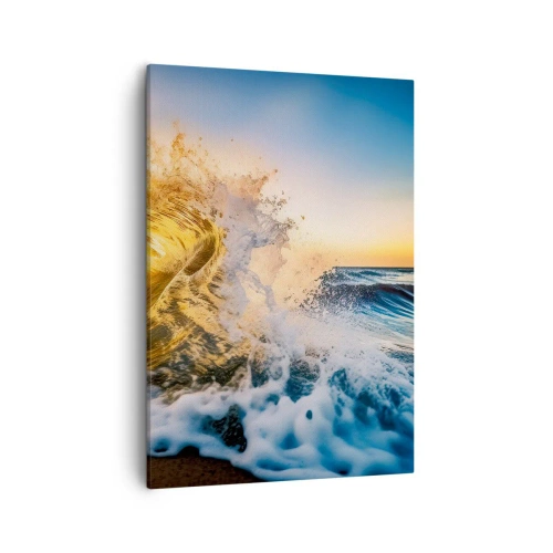 Lærredstryk - Billede på lærred - Leg på sandet - 50x70 cm