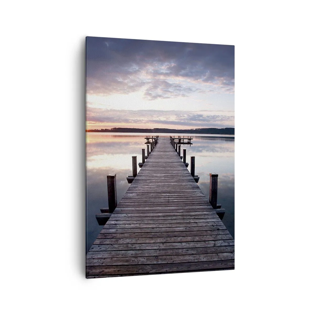 Lærredstryk - Billede på lærred - Den tavse grænse mellem dag og nat - 70x100 cm