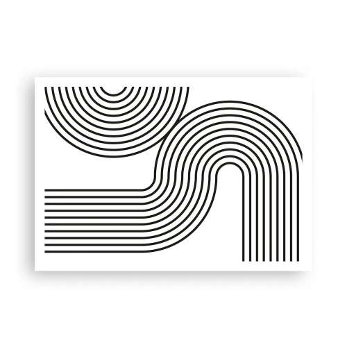 Plakat - På en kurve - 100x70 cm