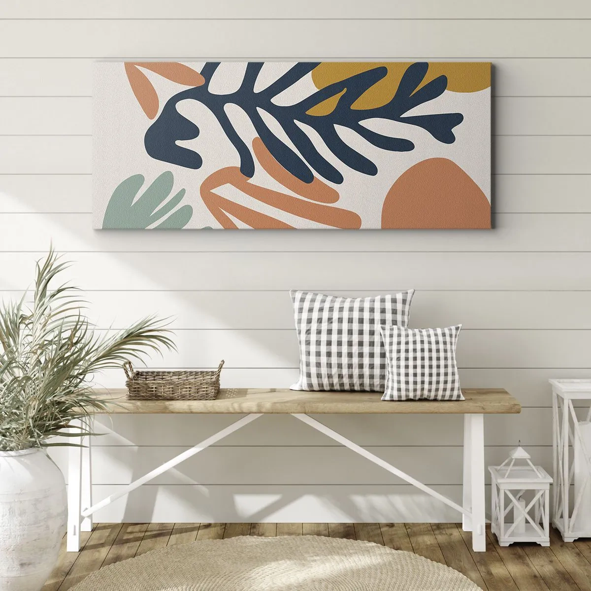 Lærredstryk - Billede på lærred - Koralhav - 100x40 cm