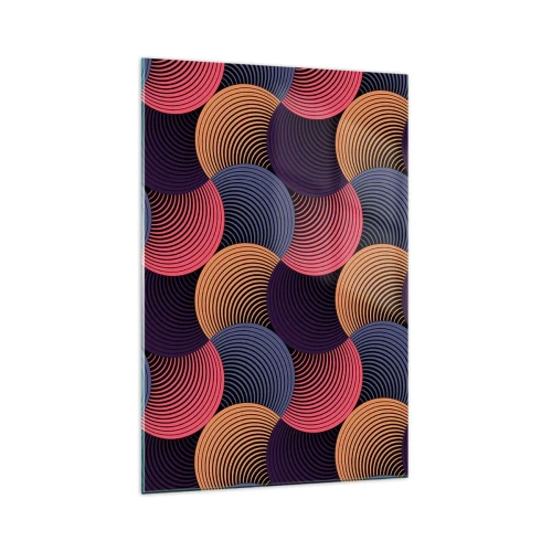 Billede på glas - I en cirkulær rytme - 70x100 cm