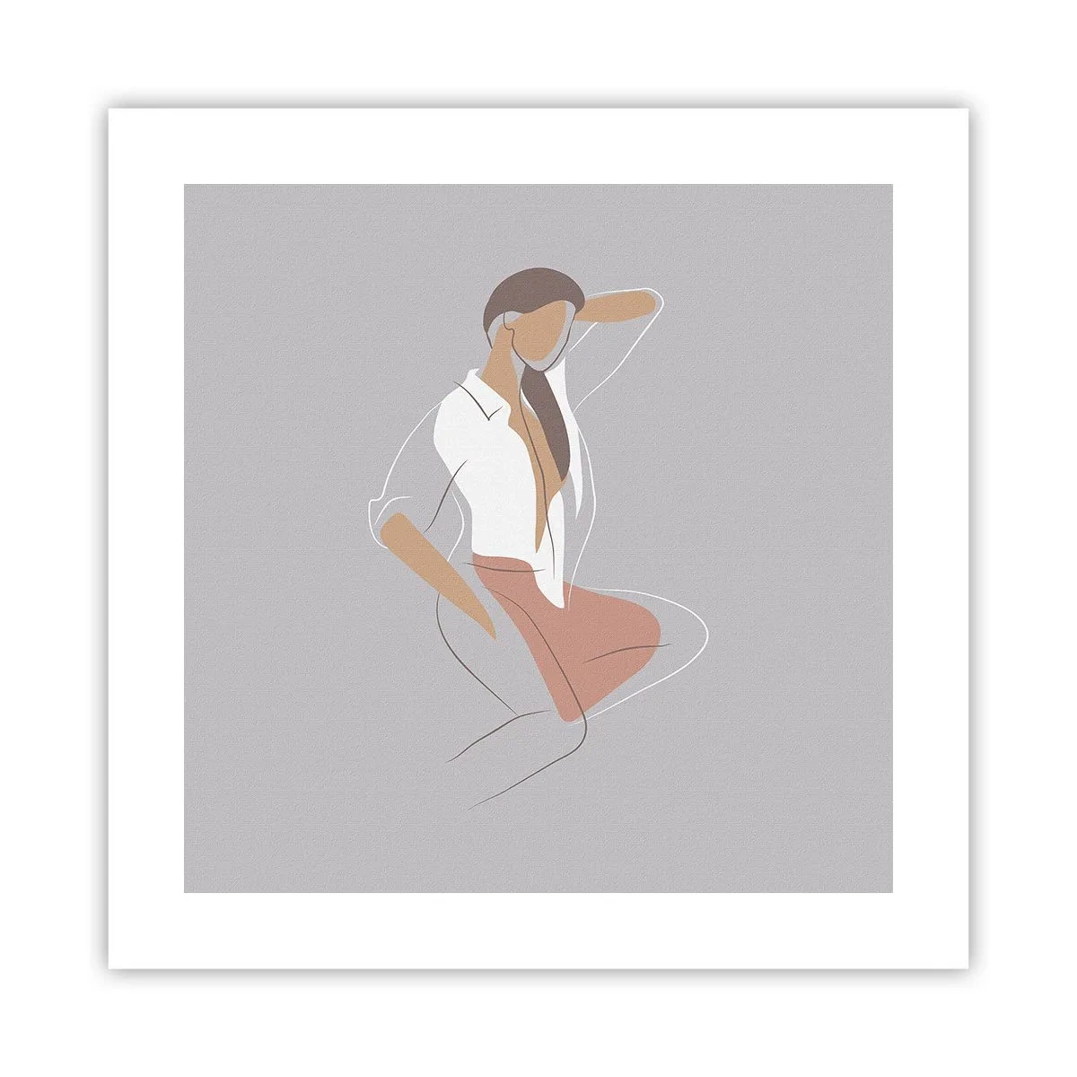 Plakat - Omrids af nåde - 40x40 cm