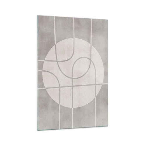 Billede på glas - Cirkulær og lige frem - 70x100 cm
