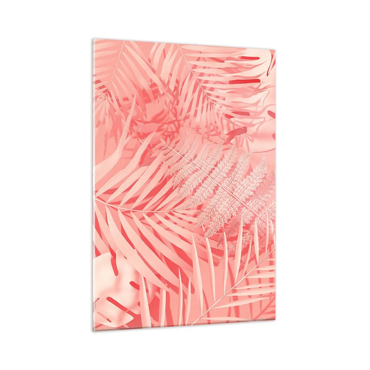 Billede på glas - Lyserødt koncept - 50x70 cm