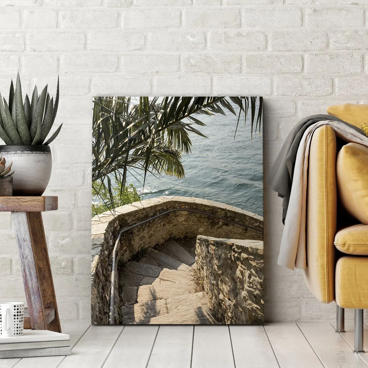 Lærredstryk - Billede på lærred - Under Italiens sol - 80x120 cm