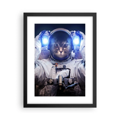 Plakat i sort ramme - Houston, I har et problem - 30x40 cm