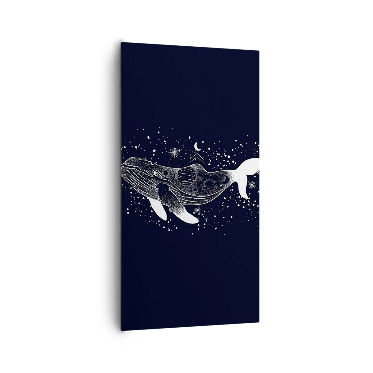 Lærredstryk - Billede på lærred - I universets ocean - 65x120 cm