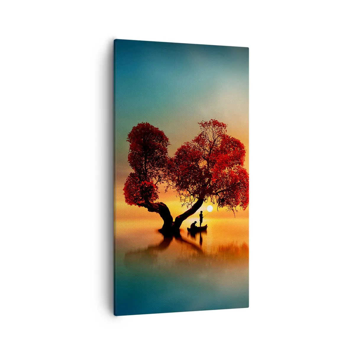 Lærredstryk - Billede på lærred - Fjern og tavs verdensløshed - 55x100 cm