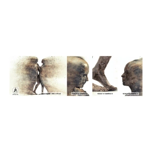 Prøve Fototapet Selvklæbende Deluxe Sticker - Fra støv steg de til kærlighed - Abstraktion, Kvinde og mand, Elsker - 100x30 cm