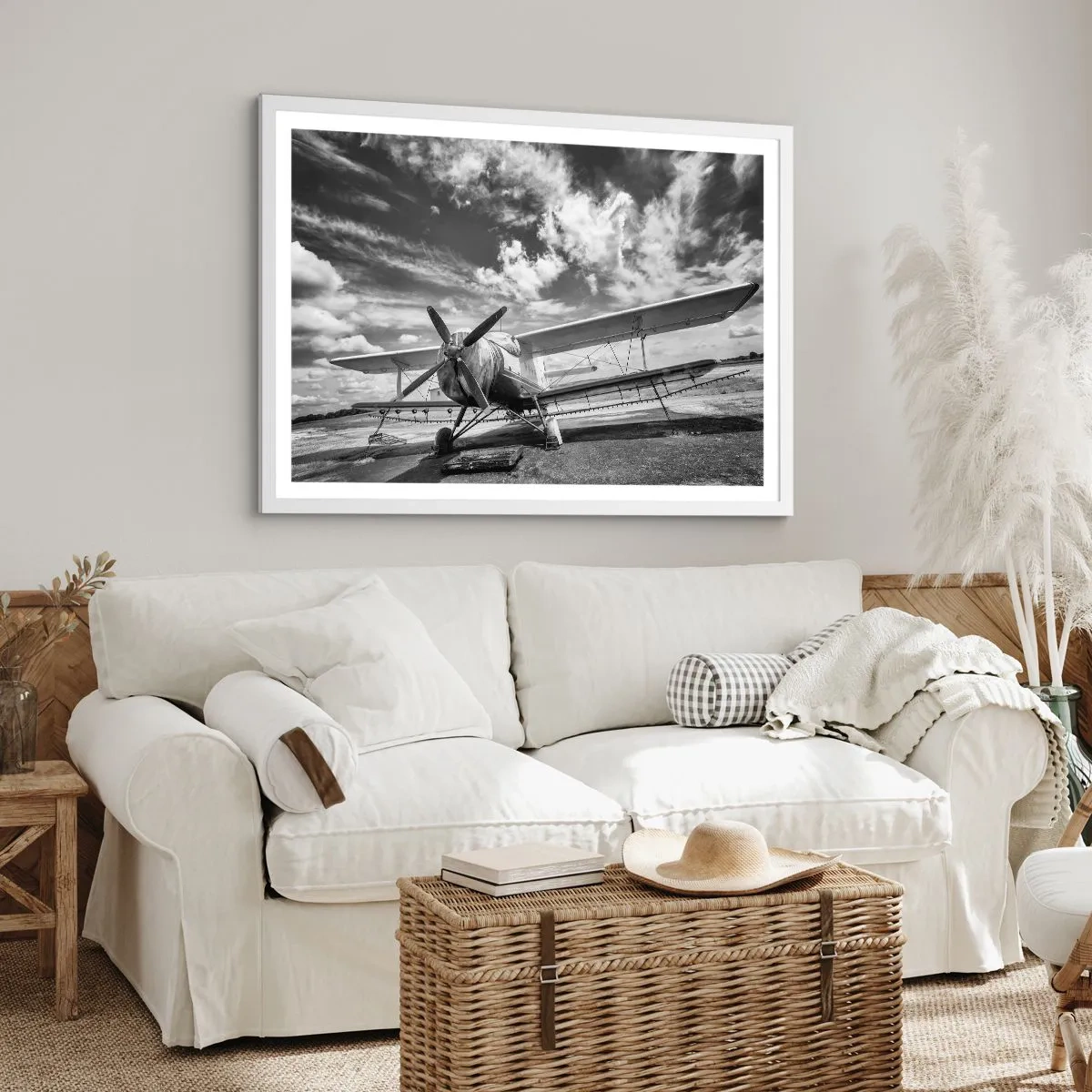 Plakat i hvid ramme - Jeg kan ikke vente! - 50x40 cm