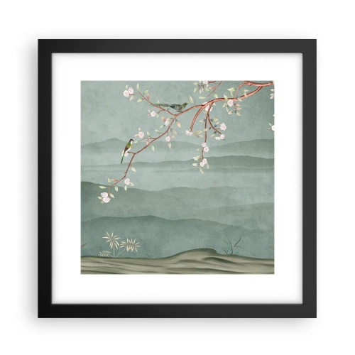 Plakat i sort ramme - Forår, ah, det er dig - 30x30 cm