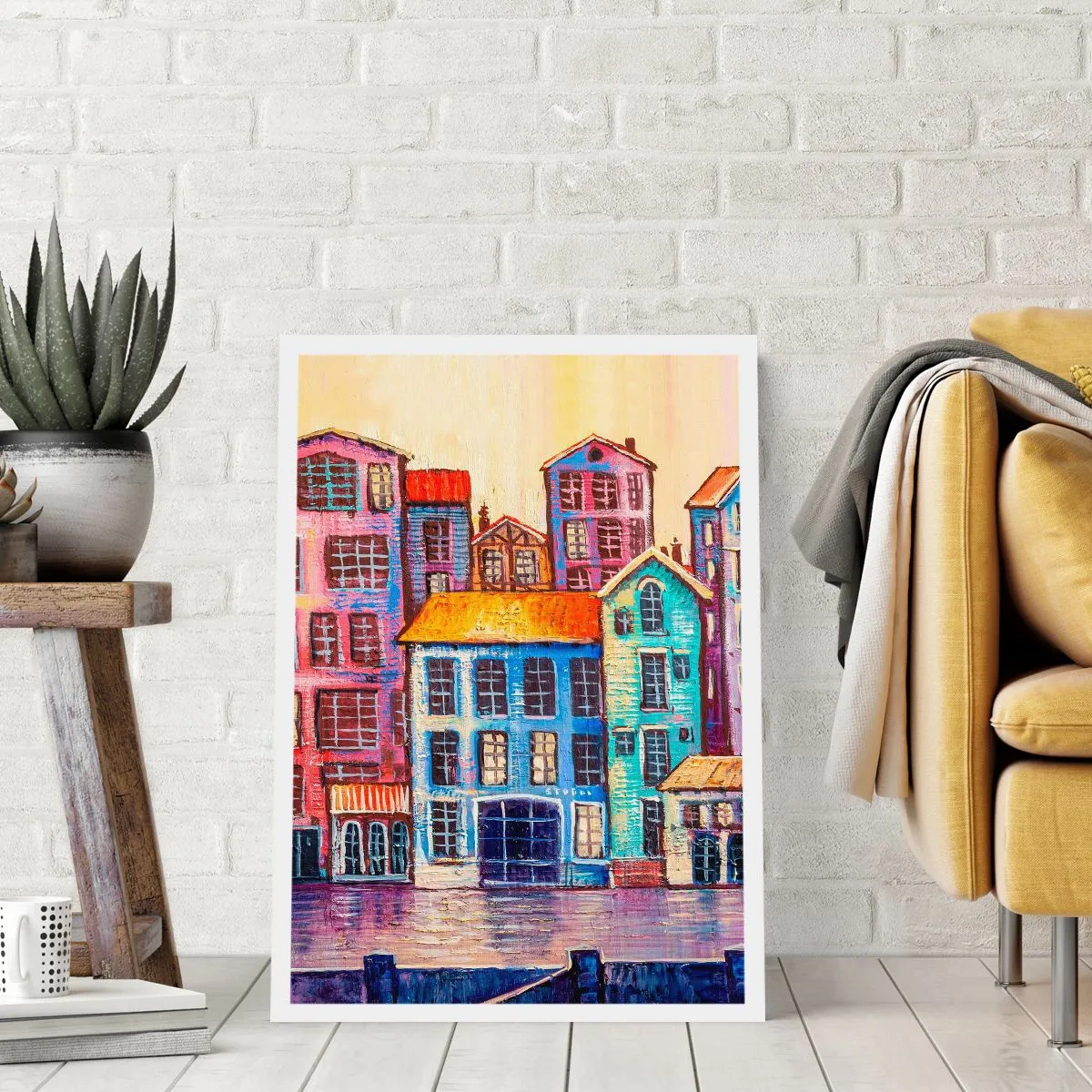 Plakat - En by som et eventyr - 40x50 cm
