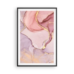 Plakat i sort ramme - Et kærtegn af farver - 61x91 cm