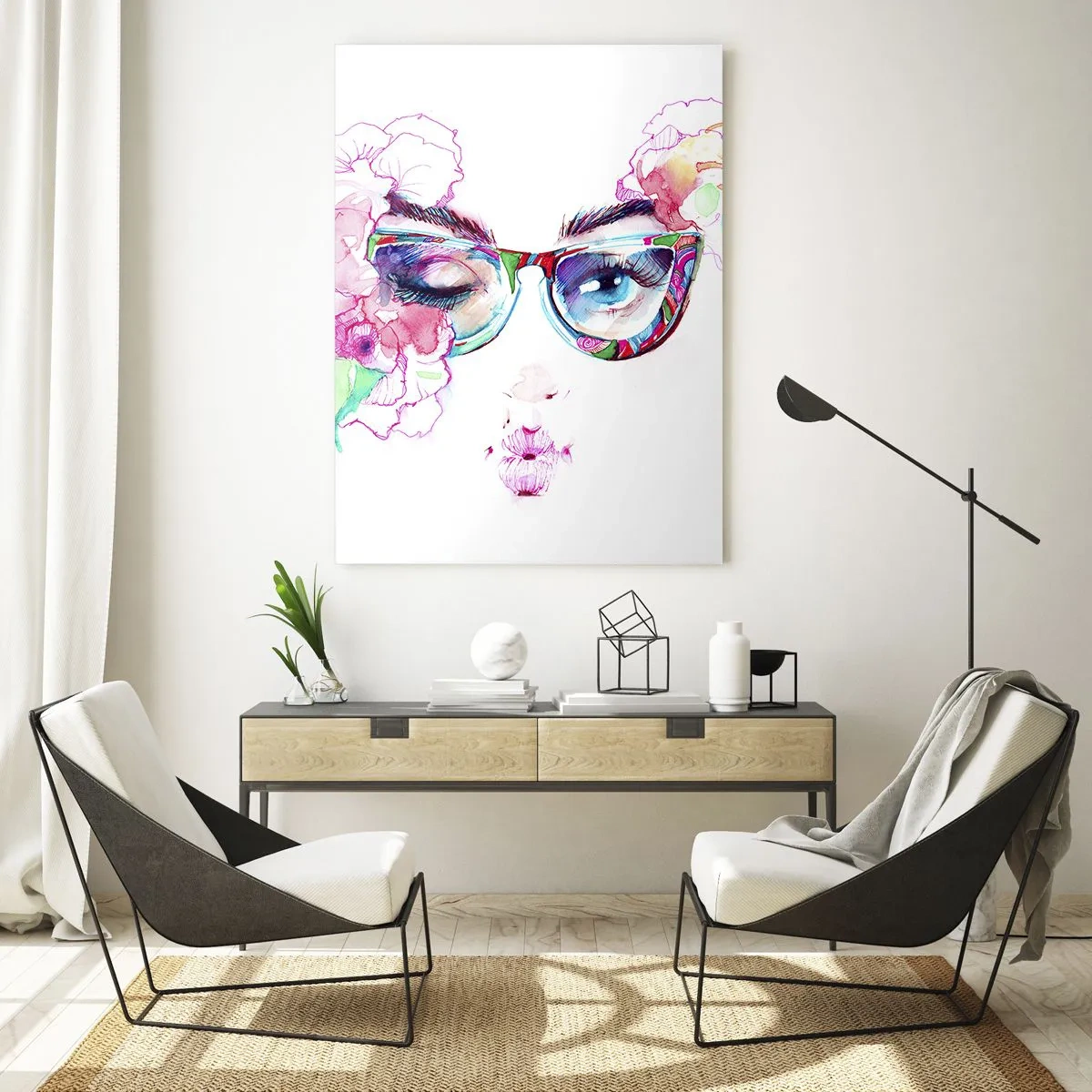 Billede på glas - Et fristende løfte - 50x70 cm