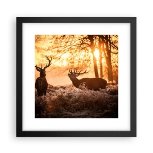 Plakat i sort ramme - En jægerdrøm - 30x30 cm