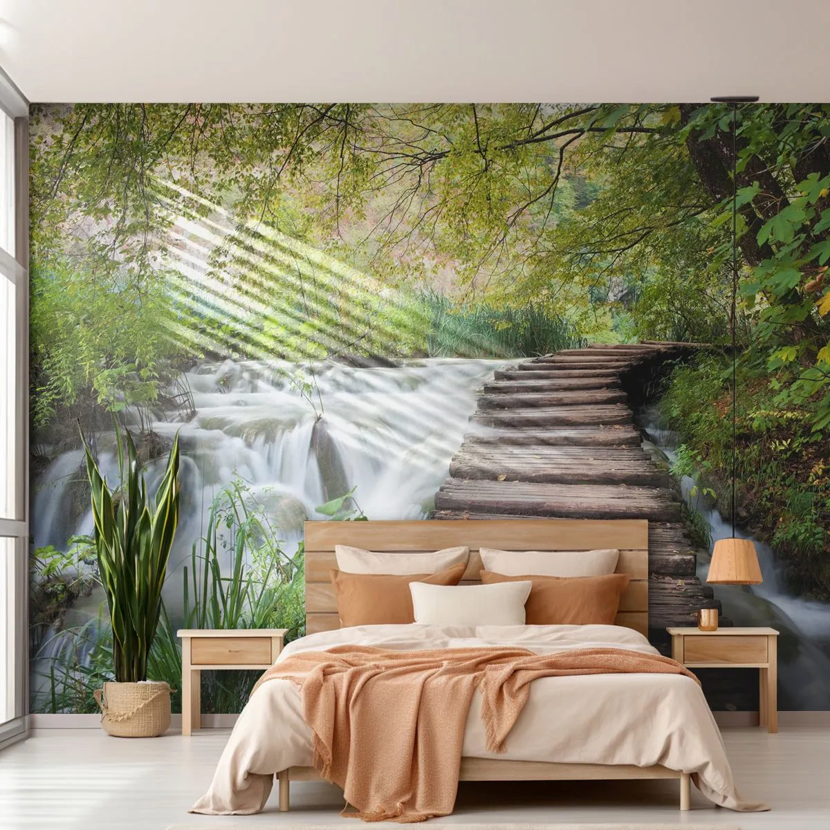 Fototapet Standard Eco - Overhovedet ikke stille vand - Landskab, Kroatien, Natur - 400x280 cm