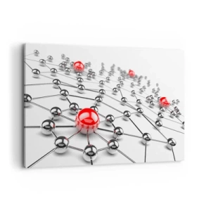 Lærredstryk - Billede på lærred - Sølvnet - 120x80 cm