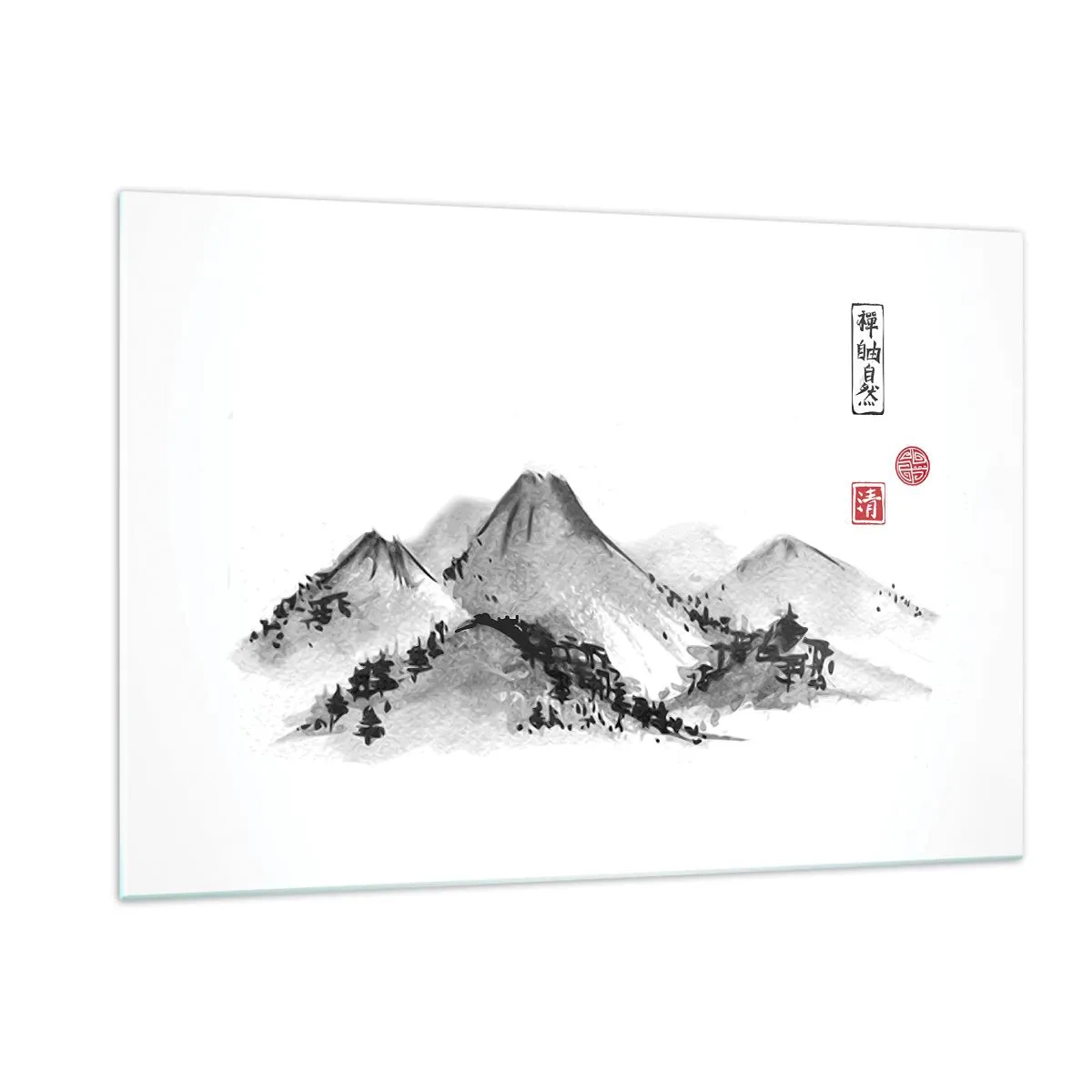 Billede på glas - Langt væk - 120x80 cm