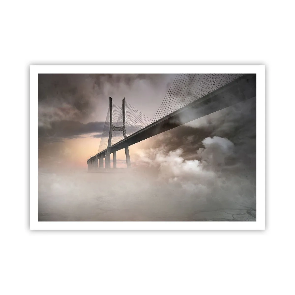 Plakat - På en flod, der ikke eksisterer - 100x70 cm