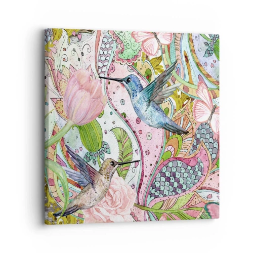 Lærredstryk - Billede på lærred - Forviklet i vinstokkene - 30x30 cm