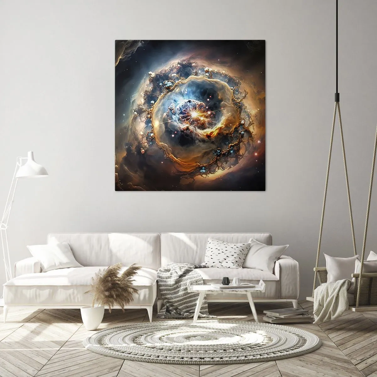 Lærredstryk - Billede på lærred - Begyndelse - 60x60 cm