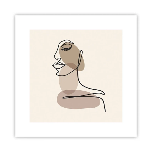 Plakat - Lytter til sig selv - 30x30 cm