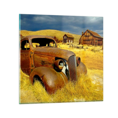 Billede på glas - Et velfortjent hvil - 30x30 cm