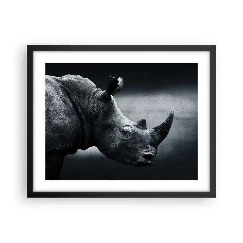 Plakat i sort ramme - Højre profil - 50x40 cm