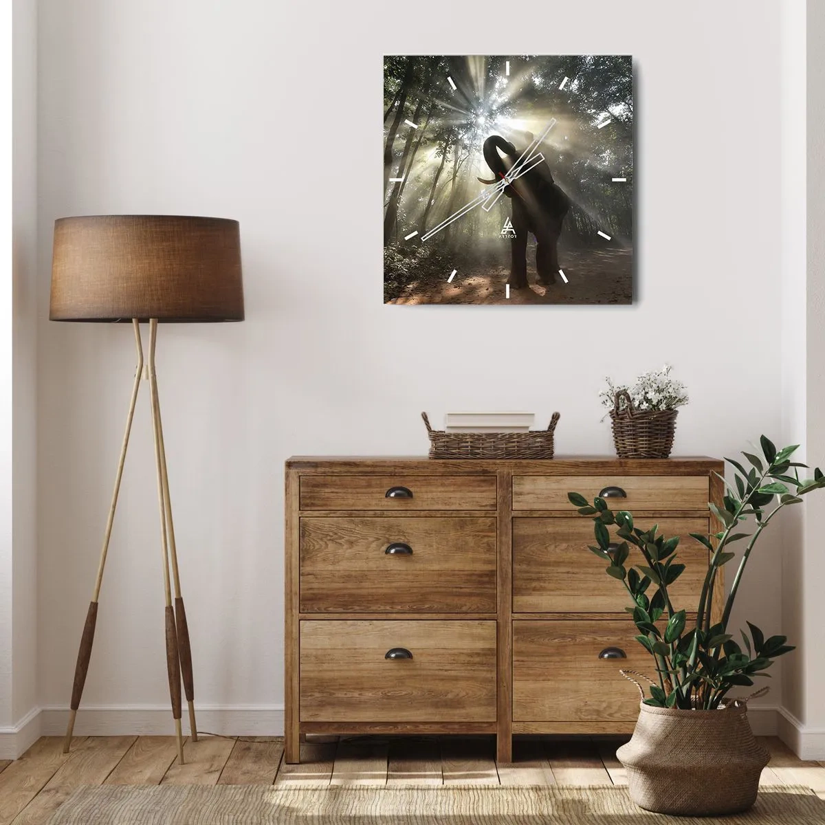 Vægur, Uret - Under en lykkelig stjerne - 40x40 cm