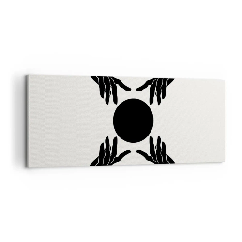 Lærredstryk - Billede på lærred - Et hemmeligt tegn - 100x40 cm