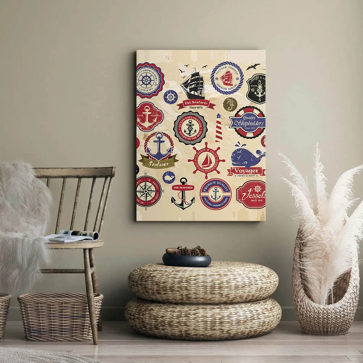 Lærredstryk - Billede på lærred - Sejlsportsbroderskab - 80x120 cm