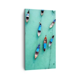 Lærredstryk - Billede på lærred - I glædelig forventning - 45x80 cm