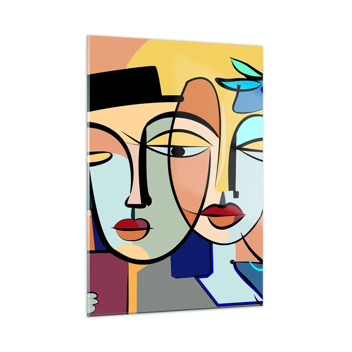 Billede på glas - Picassos randez vous - 50x70 cm