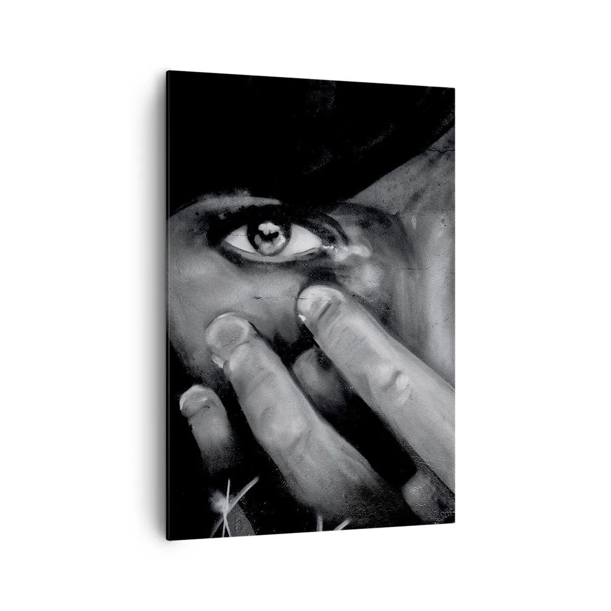 Lærredstryk - Billede på lærred - Jeg vil ikke sige, hvem der har malet det - 70x100 cm