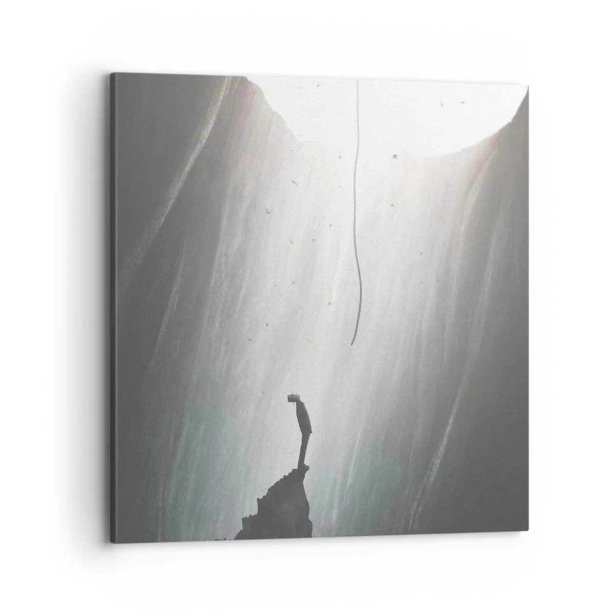 Lærredstryk - Billede på lærred - Der er altid en vej ud - 70x70 cm