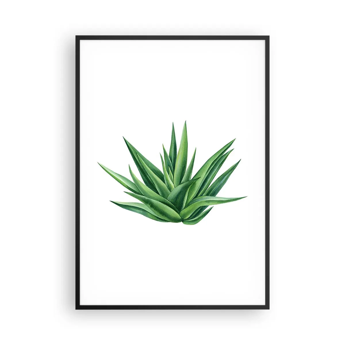 Plakat i sort ramme - Grøn - styrke - liv - 70x100 cm