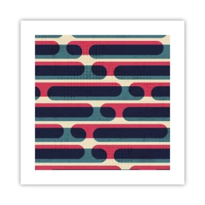 Plakat - Indad og fremad - 40x40 cm