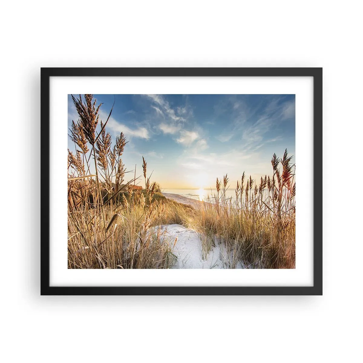 Plakat i sort ramme - Nordstrand - 50x40 cm
