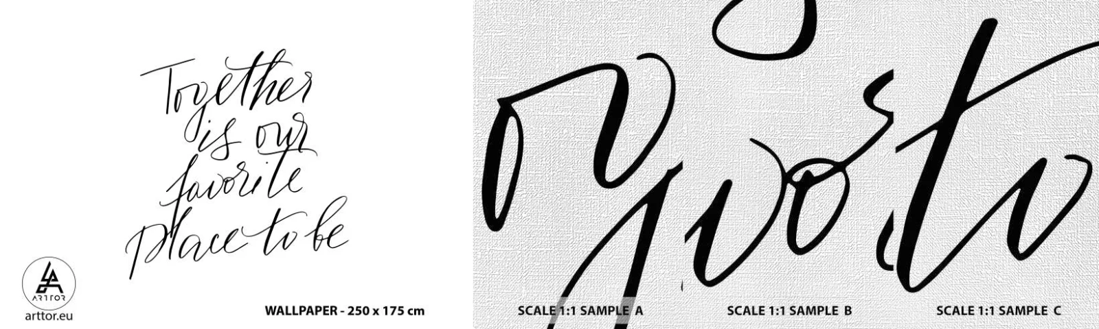 Prøve Fototapet Premium Canvas - Føler du det også? - Typografi, Bekræftelse, Maxim - 100x30 cm