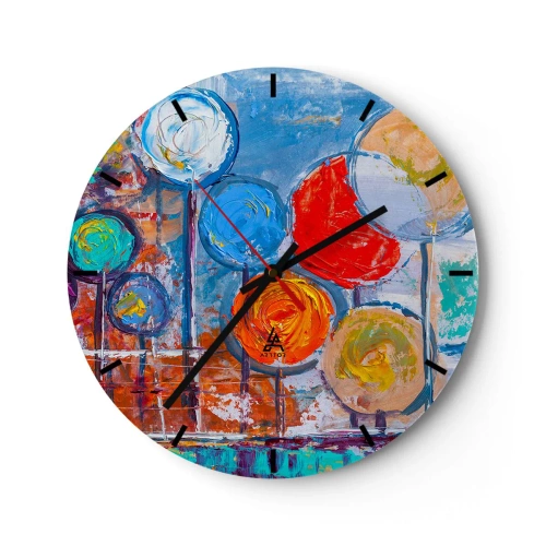 Vægur, Uret - Mirakler på en pind - 40x40 cm