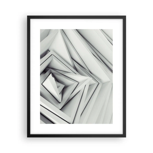 Plakat i sort ramme - Skarpe vinkler knopper - 40x50 cm