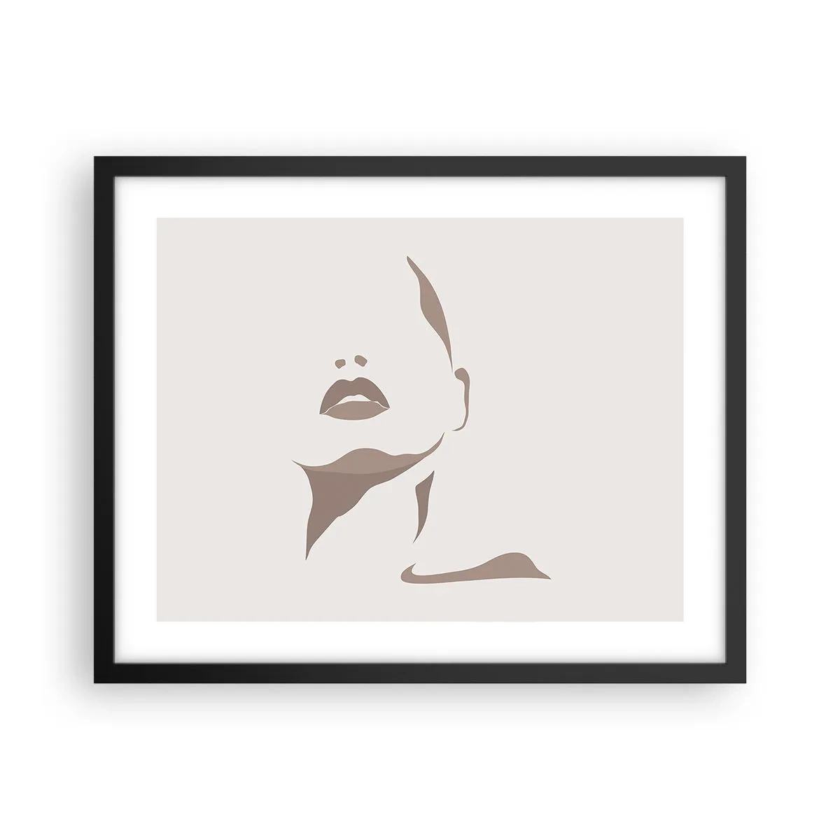 Plakat i sort ramme - Skabt af lys og skygge - 50x40 cm