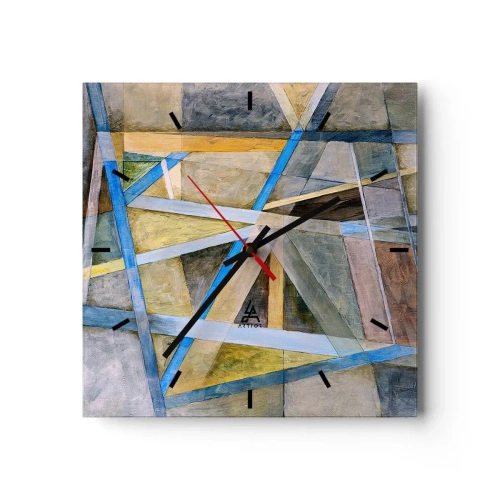 Vægur, Uret - Lige eller skråt? - 30x30 cm