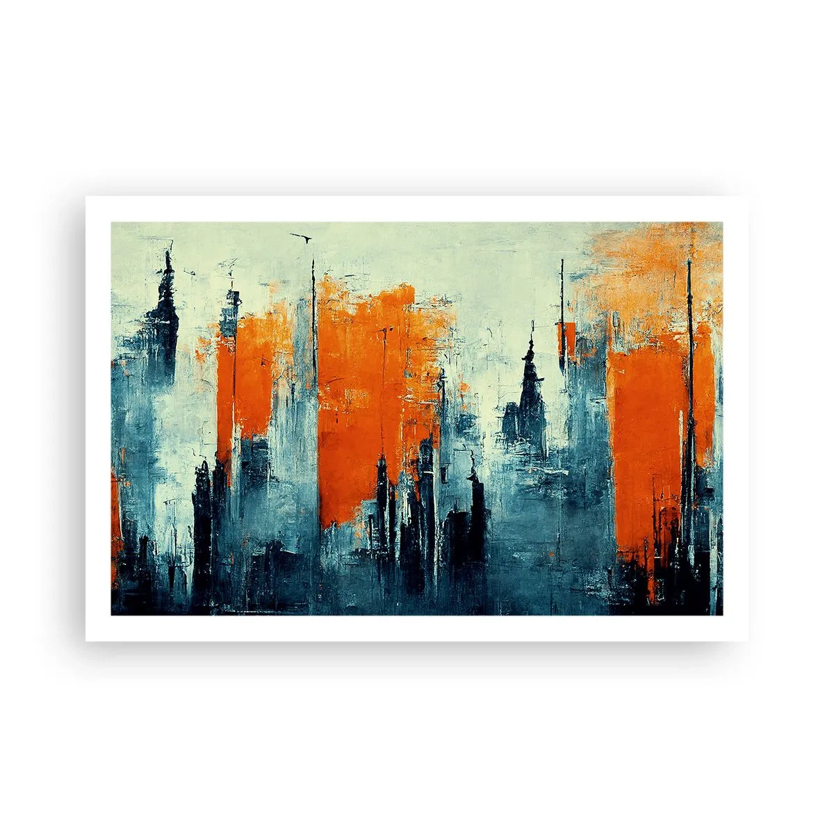 Plakat - Moderne landskab - 91x61 cm